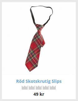 skotsk rutig slips