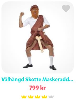 skottedräkt med stor penis